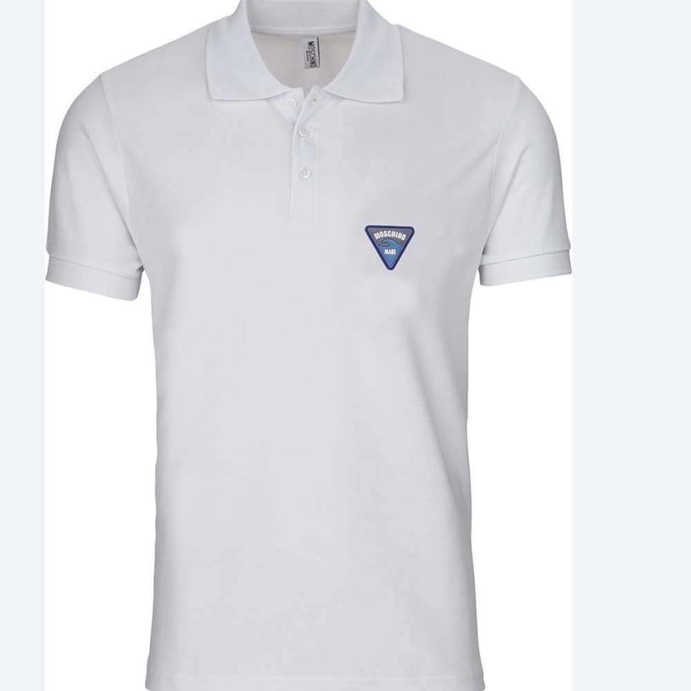 NWT Moschino Swim Polo Shirt size XXL